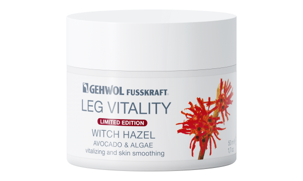GEHWOL FUSSKRAFT Leg Vitality kojų kremas su hamameliais, 50ml
