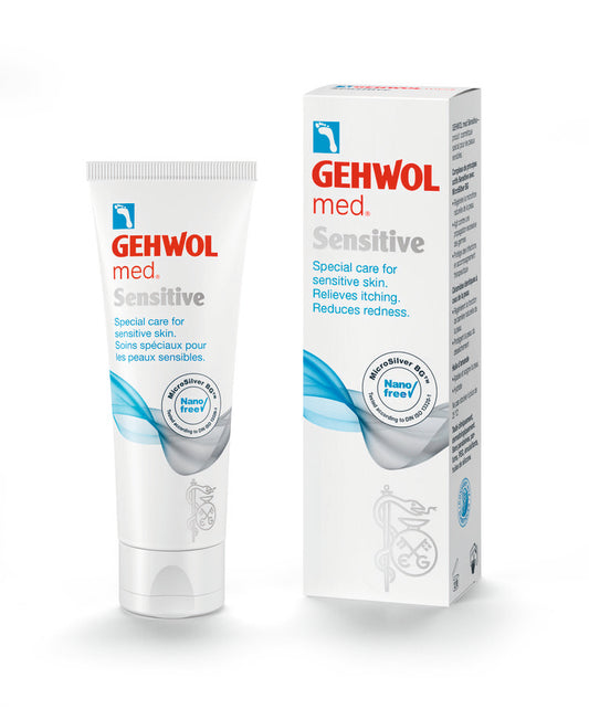 GEHWOL MED Sensitive jautrios odos kremas su mikronizuotu sidabru, 75 ml