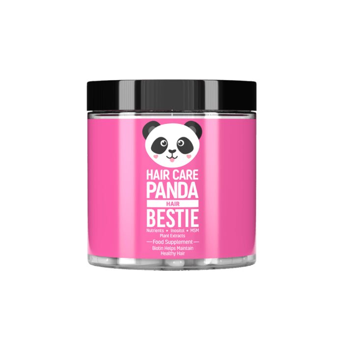 HAIR CARE PANDA maisto papildai plaukų priežiūrai BESTIE, 60 kapsulių